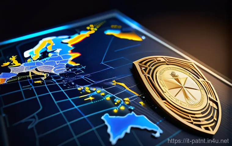 변리사와 국제 분쟁 해결 - **Unified European Patent: A Seamless Shield for Innovation**
A highly detailed, futuristic illu...