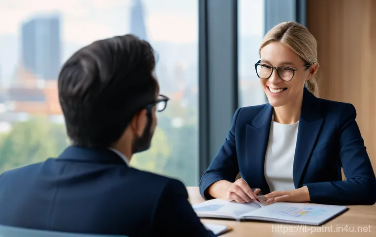 변리사 직무에서 필요한 소프트 스킬 - **Effective Communication and Empathy in IP Consulting**
A professional female intellectual prop...